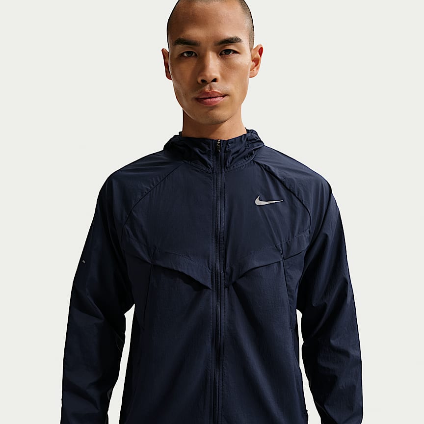 新品未使用　ナイキ　ウィンドランナー　長袖 フルジップ　撥水加工　UV加工　黒 NIKE公式】ナイキ ウィンドランナー メンズ ライトウェイト ハーフ